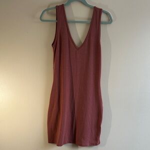 SHEIN Backless Dress in Dusty Rose